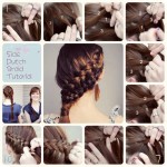 dutch braid simple hairstyle