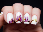 nail art design radiant orchid