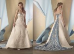 twin color bridal gown by Alfred Angelo 2014