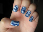 Acid wash easy nail art designs