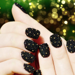 Micro bead nail art designs