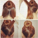 Simple updo tutorial for hairs