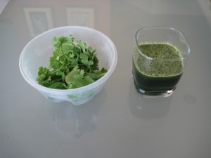 Coriander face mask for scars