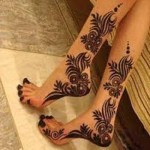 Bridal mehndi designs for feet 2014