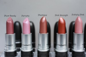 Brown MAC lipstick swatches 2014