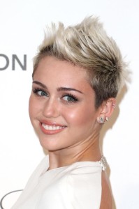 Miley cyrus new short spiky haircut for women