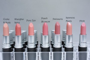 The Nudes Mac lipstick Swatches 2014