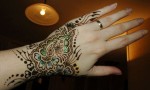 simple glitter mehndi designs for hands 2014