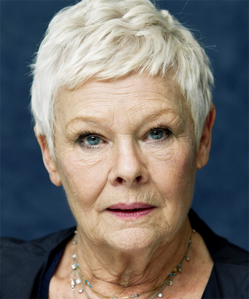 Judy-Dench layered pixie for women