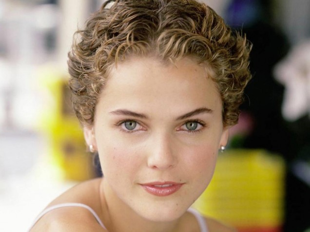 Keri Russell short curly pixie for women