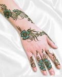 Latest glitter mehndi patterns for hands