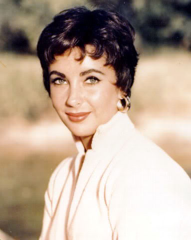 elizabeth-taylor cropped pixie hairstyles of 1950