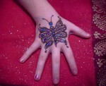 glitter mehndi designs for kids