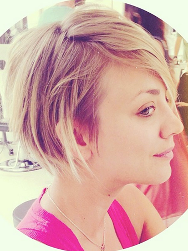 kaley cuoco bob pixie haircut for women