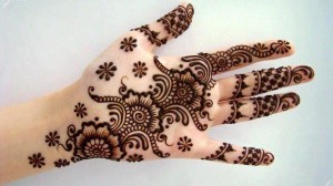 Full hand flower mehndi designs