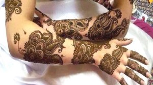 Mehndi for arms for girls